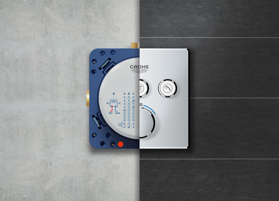 Система GROHE Rapido SmartBox: универсальное решение, экономящее место в ванной комнате